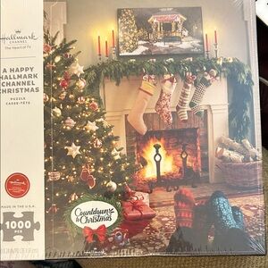 Hallmark Christmas Puzzle with Green Tree and Red Stockings